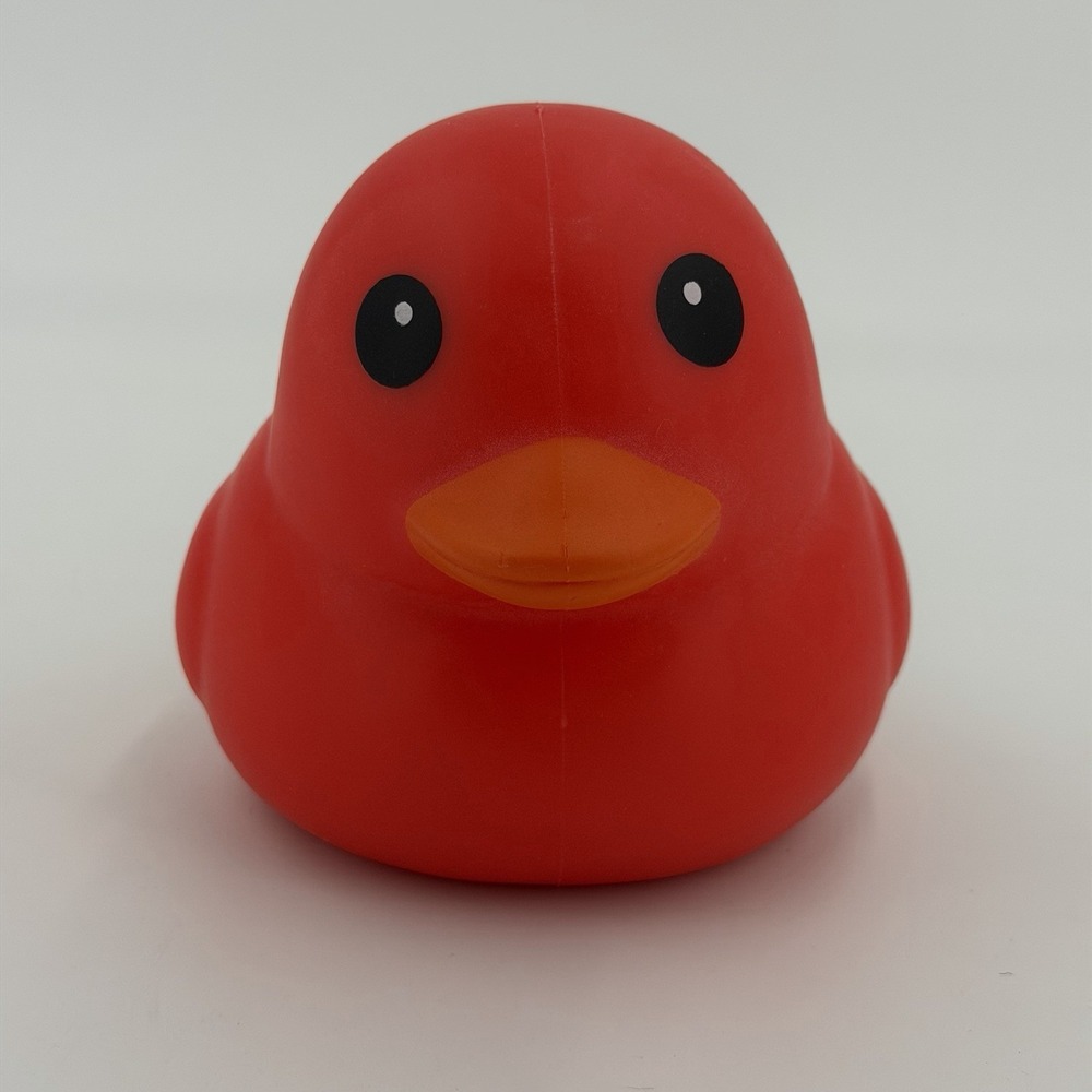 Brand New - Sunny Days Jumbo 6" Squeeezy Duck - Red - Squishy Toy - Sensory Toy - Picture 2 of 5
